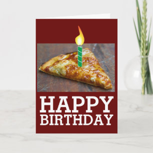ANNIVERSAIRE DE PIZZA AVEC CARTE À BOUGIE