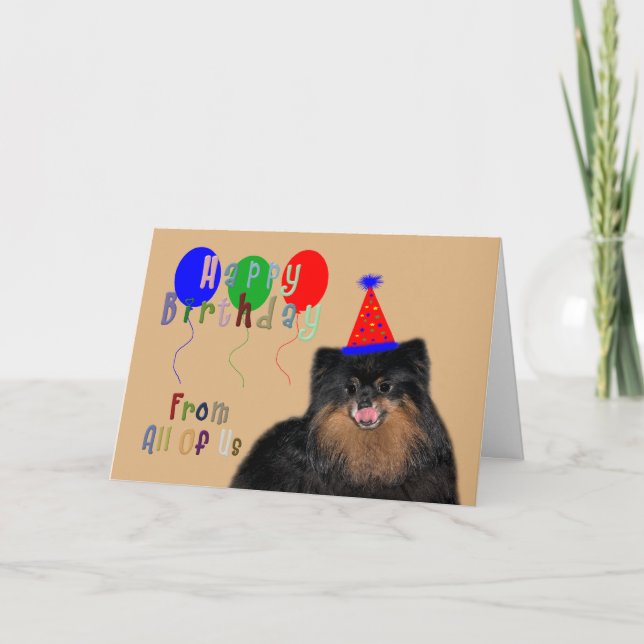 Anniversaire de tous les nous carte de voeux (Devant)