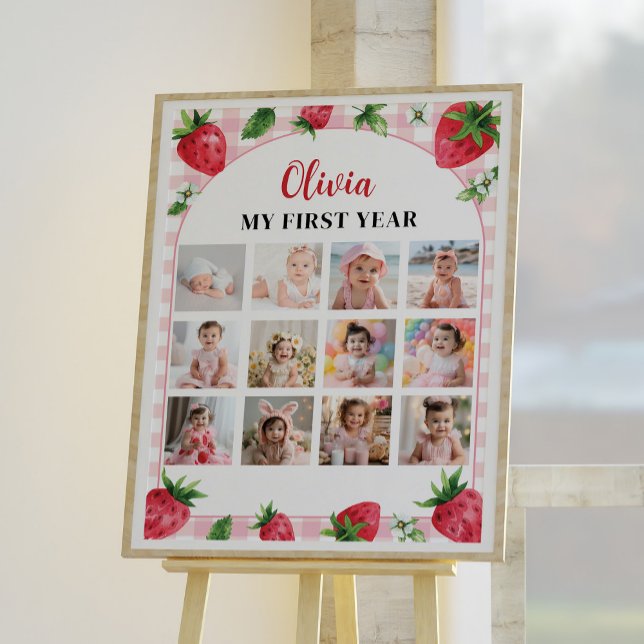 Anniversaire des fraises 12 Photo Poster de l'étap (Créateur téléchargé)