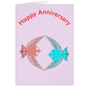Anniversaire des Inséparables roses et bleus