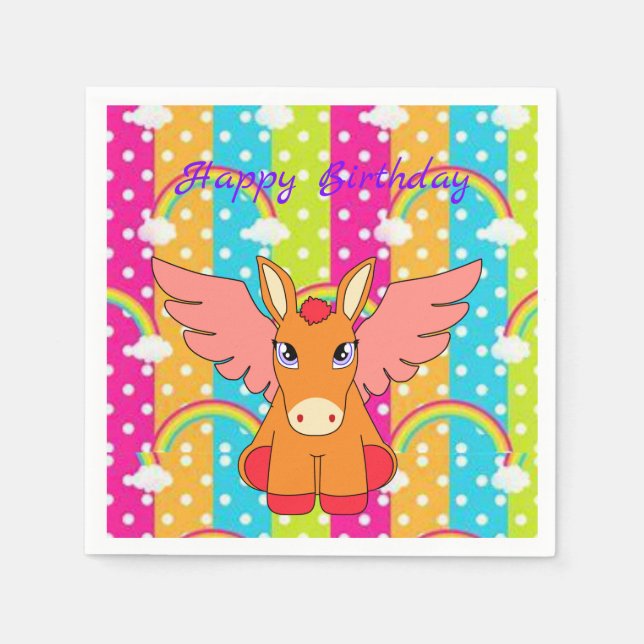 Anniversaire des serviettes en papier (Devant)