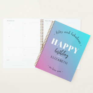 Anniversaire Design minimaliste aux couleurs paste