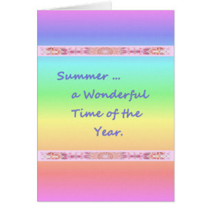 Anniversaire d'été pour femme, Couleurs arc-en-cie