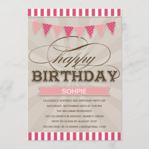 ANNIVERSAIRE DU CIRCUS  INVITATIONS D'ANNIVERSAIRE
