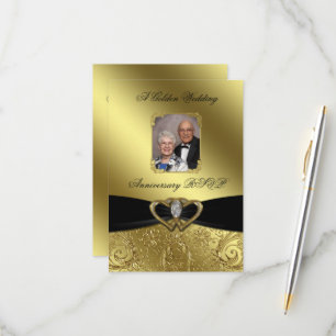Anniversaire du Mariage d'or Photo RSVP