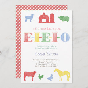 Anniversaire du vieux MacDonald, Invitations de la