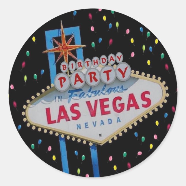 Anniversaire Fabrique Las Vegas Sticker (Devant)