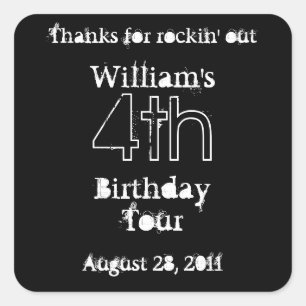 (Anniversaire) Fête comme une rockstar - étiquette