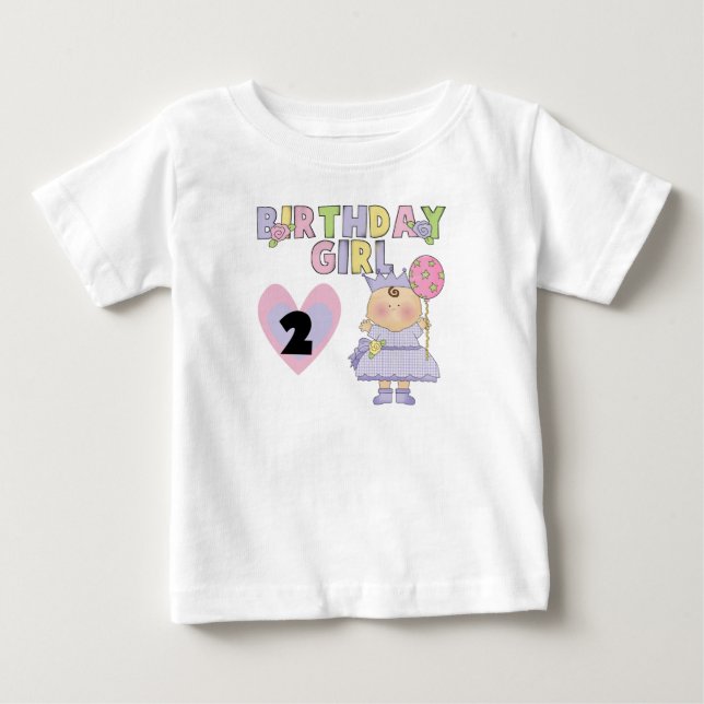 Anniversaire Fille 2e Anniversaire Tshirts et cade (Devant)