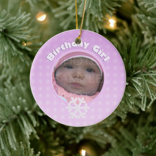 Anniversaire Fille Hiver Onederland ornement (Arbre)