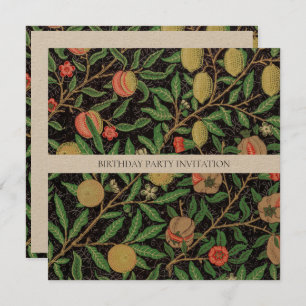 ANNIVERSAIRE INVITATION : WILLIAM MORRIS