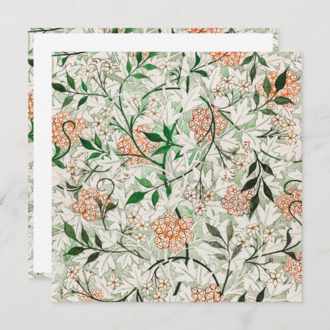 ANNIVERSAIRE INVITATION : WILLIAM MORRIS (Devant / Derrière)