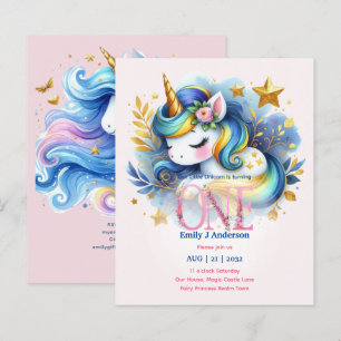 Anniversaire Licorne Kawaii 1 an Conte de Fées