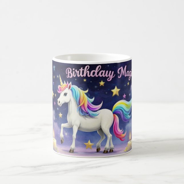 Anniversaire Magic Whimsical licorn tasse de thé (Centre)