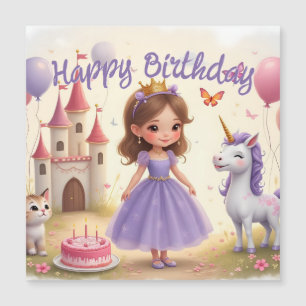 Anniversaire magique dans un monde de conte de fée