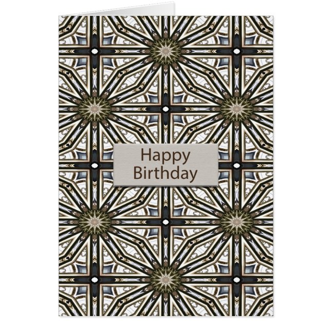 Anniversaire Mandala Design Abstrait (Devant)