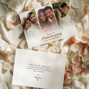 Anniversaire Mariage moderne   Carte de collage