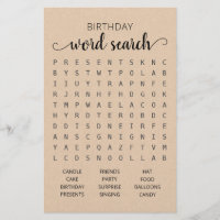 Anniversaire Mot de recherche jeu Anniversaire fêt