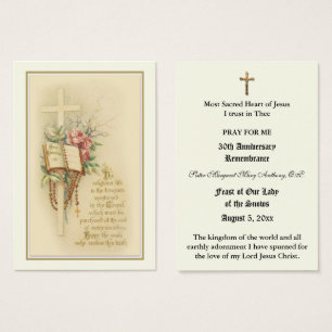 ANNIVERSAIRE NUN CATHOLIQUE DE VOWS CARTE SAINTE