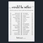 Anniversaire Plutôt éditable jeu<br><div class="desc">Achetez ce jeu éditable et profitez de haute qualité monochrome Will He Plutôt carte pour votre événement! C'est un modèle de jeu,  Vous pouvez changer les questions comme vous le souhaitez! Design noir et blanc.</div>