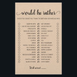 Anniversaire Plutôt éditable jeu<br><div class="desc">Achetez ce jeu éditable et profitez de la haute qualité de la carte de Plaisir de Will He pour votre événement! C'est un modèle de jeu,  Vous pouvez changer les questions comme vous le souhaitez! Conception papier Kraft.</div>