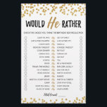 Anniversaire Plutôt éditable jeu<br><div class="desc">Achetez ce jeu éditable et profitez de la haute qualité de la carte de Plaisir de Will He pour votre événement! C'est un modèle de jeu,  Vous pouvez changer les questions comme vous le souhaitez! Confetti d'or.</div>