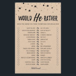 Anniversaire Plutôt éditable jeu<br><div class="desc">Achetez ce jeu éditable et profitez de la haute qualité de la carte de Plaisir de Will He pour votre événement! C'est un modèle de jeu,  Vous pouvez changer les questions comme vous le souhaitez! Conception papier Kraft.</div>