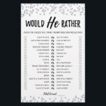 Anniversaire Plutôt éditable jeu<br><div class="desc">Achetez ce jeu éditable et profitez de la haute qualité de la carte de Plaisir de Will He pour votre événement! C'est un modèle de jeu,  Vous pouvez changer les questions comme vous le souhaitez! Confetti en argent.</div>