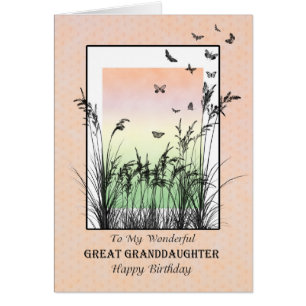 Anniversaire pour l'arrière-petite-fille, avec des