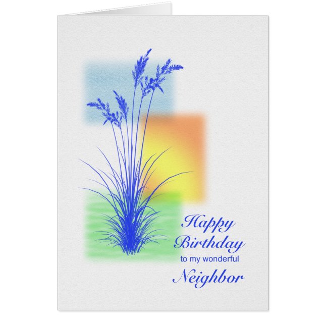 Anniversaire pour Voisin, scène d'herbes (Devant)