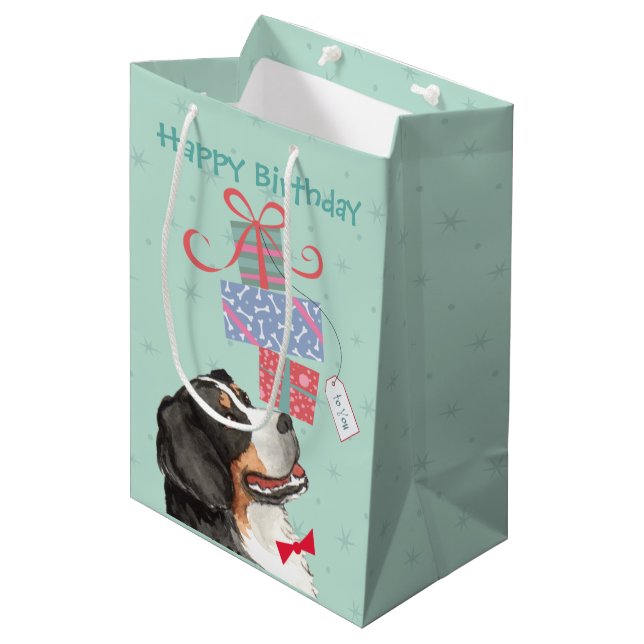 Anniversaire présente Berner Medium Cadeau sac cad (Devant Angle)