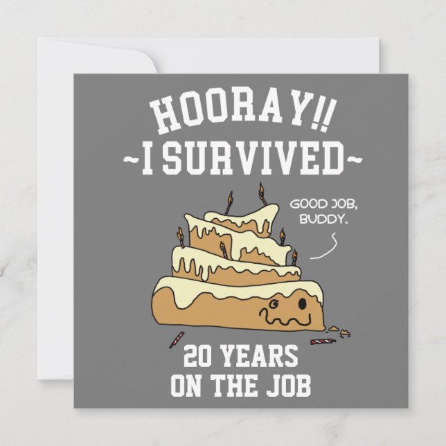 Anniversaire professionnel de l'employé apprécié (Devant)