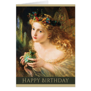 Anniversaire Reine des fées Sophie Anderson Carte 