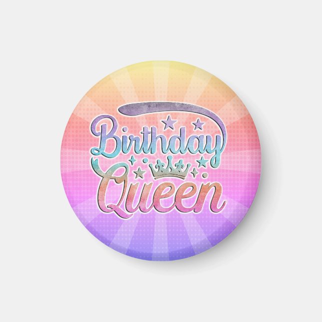 Anniversaire Reine Magnet (Devant)