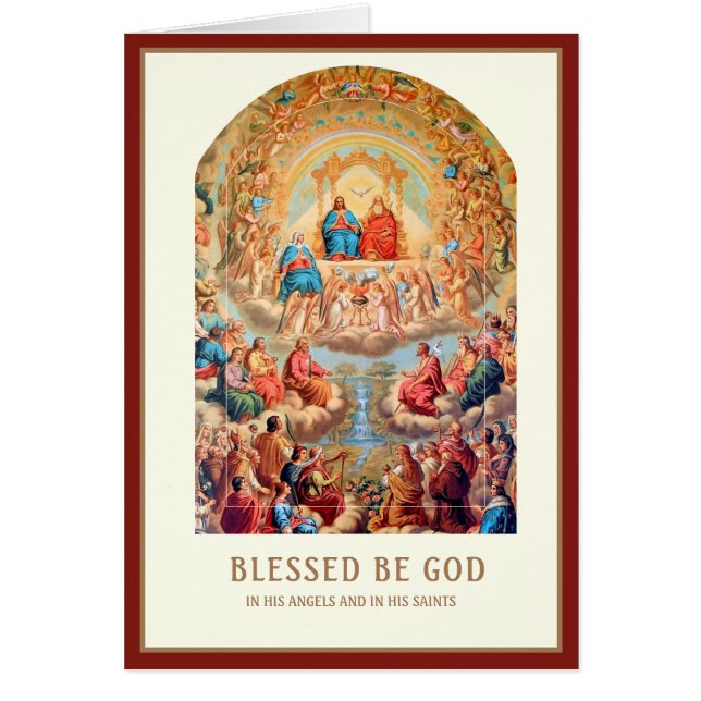 Anniversaire religieux Tous les Saints au Ciel (Devant)