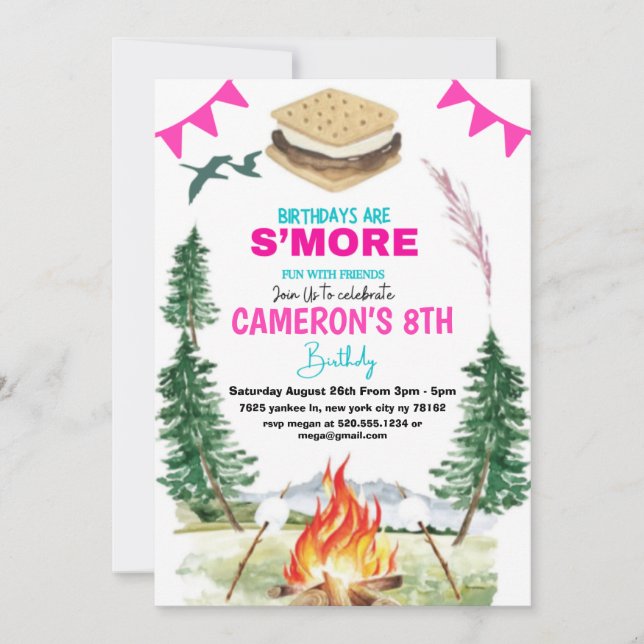 Anniversaire Sont S'more Amusants Différentes cart (Devant)