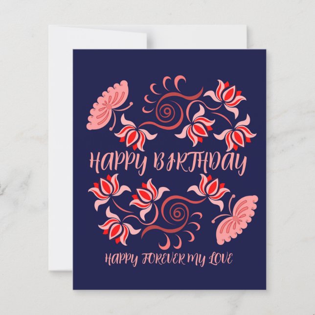 ANNIVERSAIRE SOUHAITE DE MAMAN (Devant)