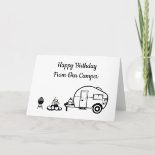 ANNIVERSAIRE SOUHAITE DE ***NOTRE CARTE CAMPER****