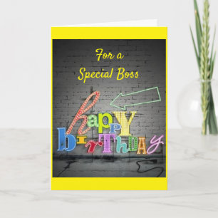 ANNIVERSAIRE SPÉCIAL POUR UNE CARTE "SPÉCIAL BOSS"