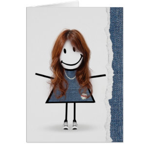 Anniversaire Stick Girl avec Basket