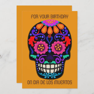 Anniversaire sur Dia de los Muertos Sent Look Sket