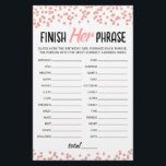 Anniversaire Terminer son phrase Anniversaire jeu<br><div class="desc">Achetez ce jeu modifiable et profitez de la haute qualité Finissez sa formule carte pour votre événement! Conception de confetti rose Gold</div>