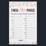 Anniversaire Terminer son phrase Anniversaire jeu<br><div class="desc">Achetez ce jeu modifiable et profitez de la haute qualité Finissez sa formule carte pour votre événement! Conception de confetti rose Gold</div>