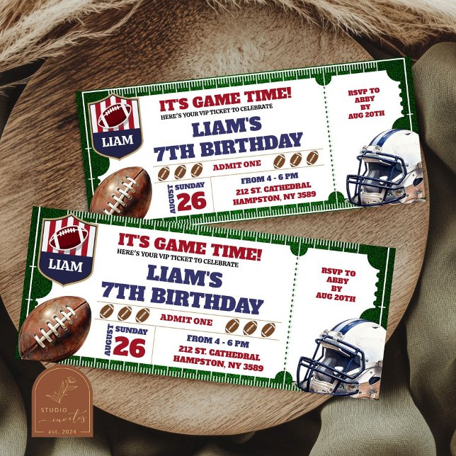 Anniversaire Touchdown de Football Américain (Créateur téléchargé)