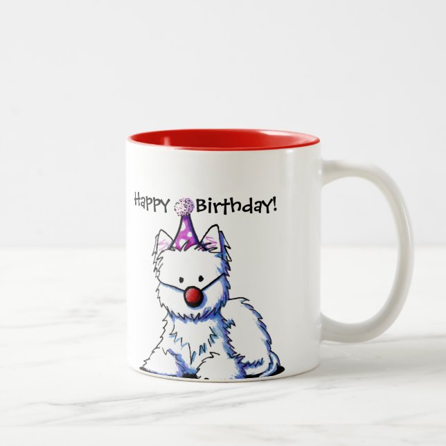 Anniversaire Westie Mug (Droit)