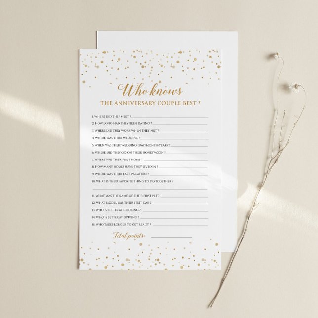 Anniversary Game Couple Trivia - GAC37b (Créateur téléchargé)