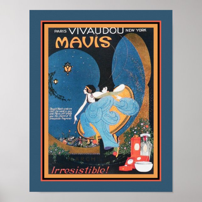 Annonce Art déco des années 1920 (Devant)