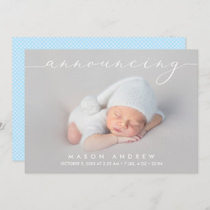 Annonce Baby Boy Photo Annonces de naissance