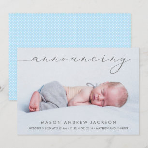 Annonce Baby Boy Photo Annonces de naissance