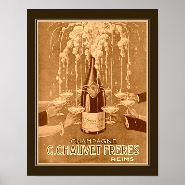 Annonce champagne Art Déco 1923 (Devant)